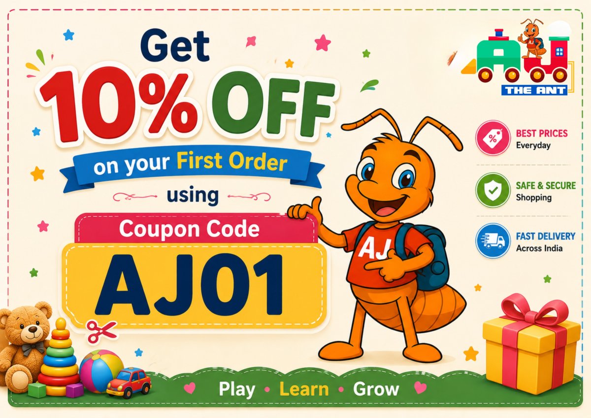 Get 10% Off on your First Order using Coupon Code AJ01