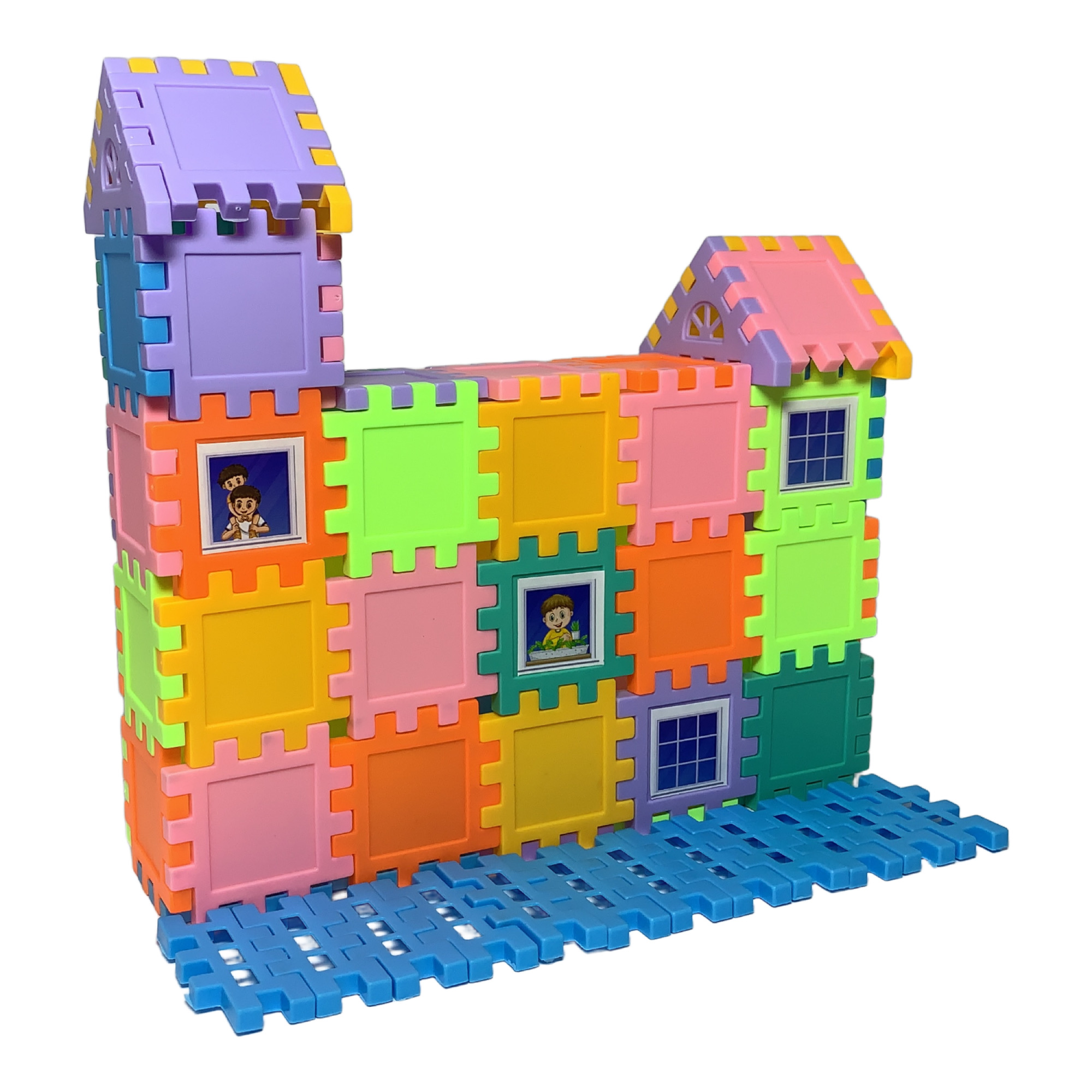 DIY Interlocking Building Blocks Set – Creative Construction Toy